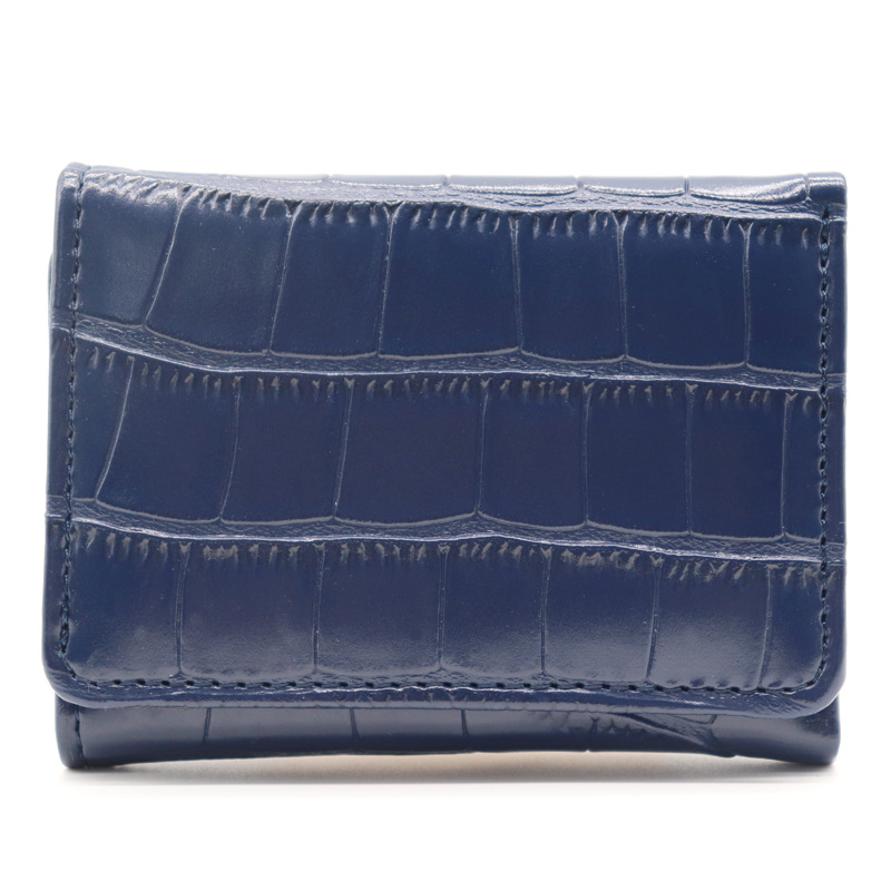 Titular de la tarjeta de órgano de alta gama billetera plegable de las mujeres simple Mini titular de la tarjeta billetera ligera tarjeta de crédito conjunto de certificado de conducción