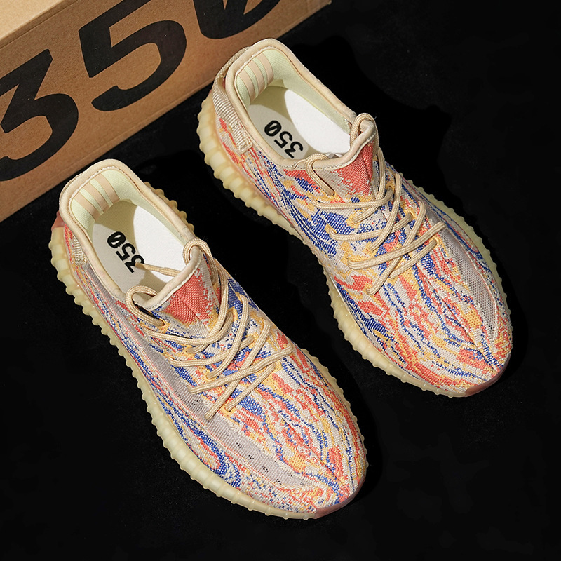 2025 Putian Baiyi Coconut Shoes Men's 350 Breathable White Yellow Daisy sneaker Soft Bottom Casual Running Shoes 2025 Putian Baiyi Coconut Shoes Men's 350 Breathable White Yellow Daisy sneaker Soft Bottom Casual Running Shoes