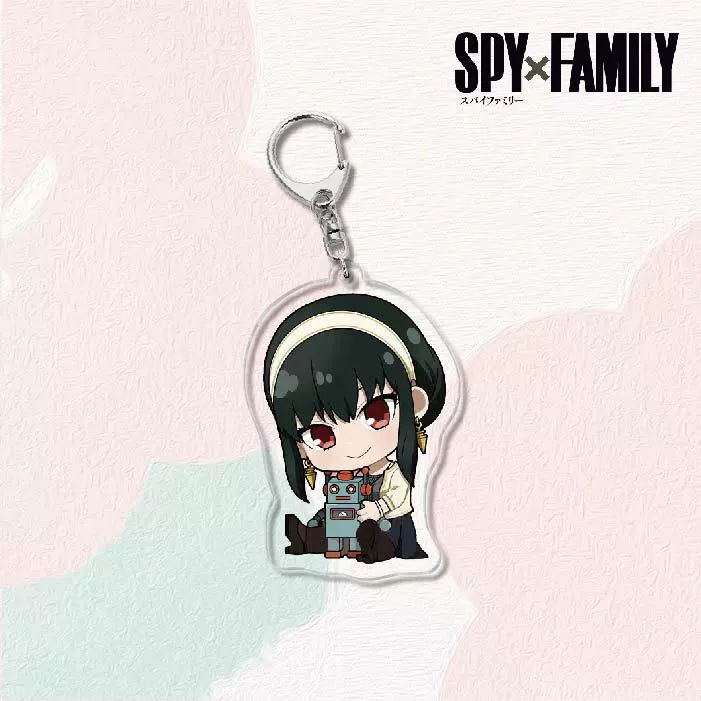 Акриловый брелок для ключей (SPY×FAMILY) — двусторонняя миниатюрная подвеска, полупрозрачная двусторонняя печать