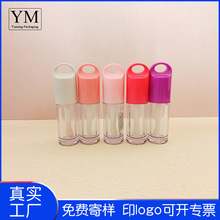 现货唇釉分装瓶10ml 大直刷圆形唇彩管唇釉瓶唇彩空管包材