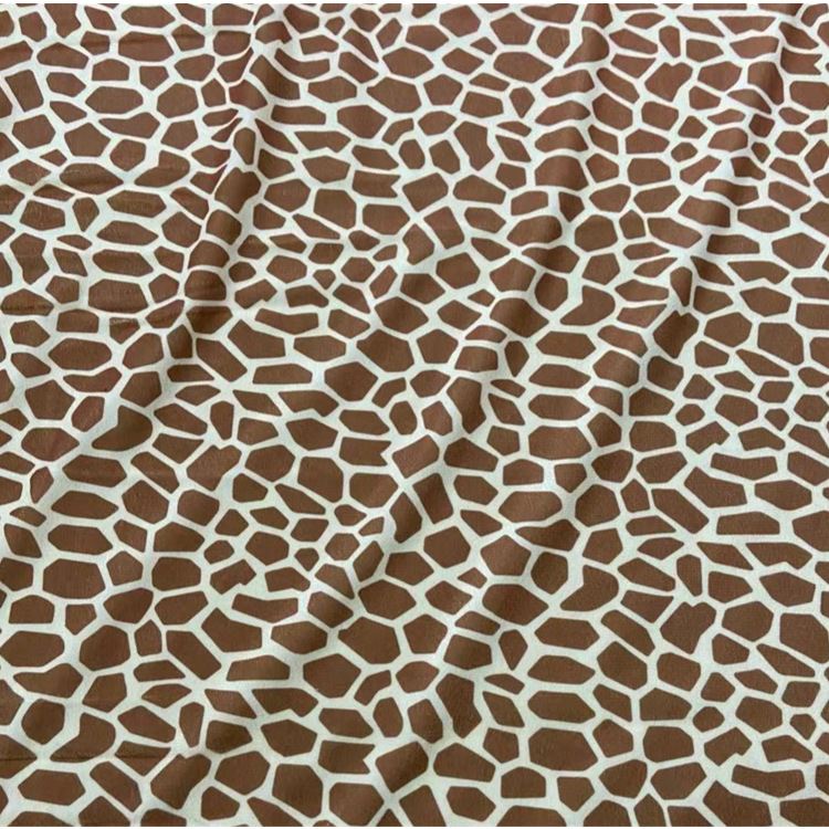Super suave felpa corta impresa paño leopardo Tigre patrón de leche franela felpa juguete zapatos y sombreros equipaje tela