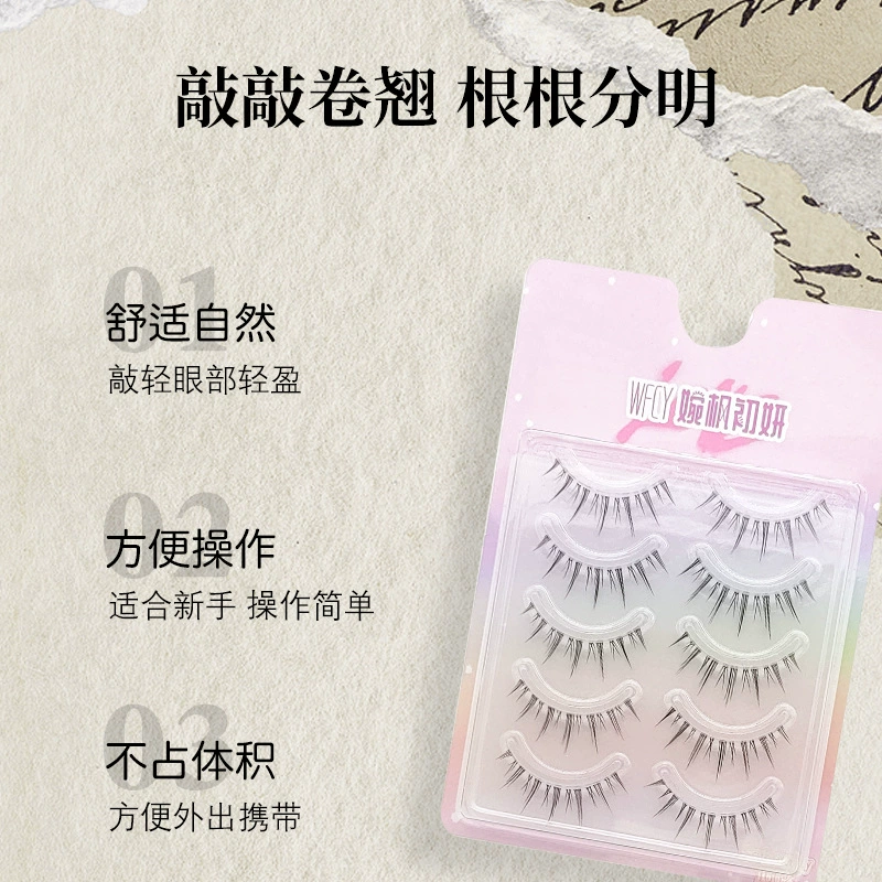 Transparent false eyelashes, realistic comics, wholesale