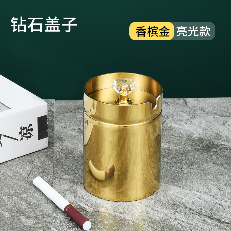 Creative brand trend ashtray stainless steel for office