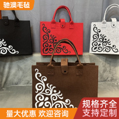 民族風ハンドバッグフェルト大容量手提げ袋トート通勤レジ袋30*40メーカー卸売り
