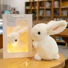 可爱兔子礼盒装毛绒玩具公仔情侣一对布娃娃小白兔子中秋礼物