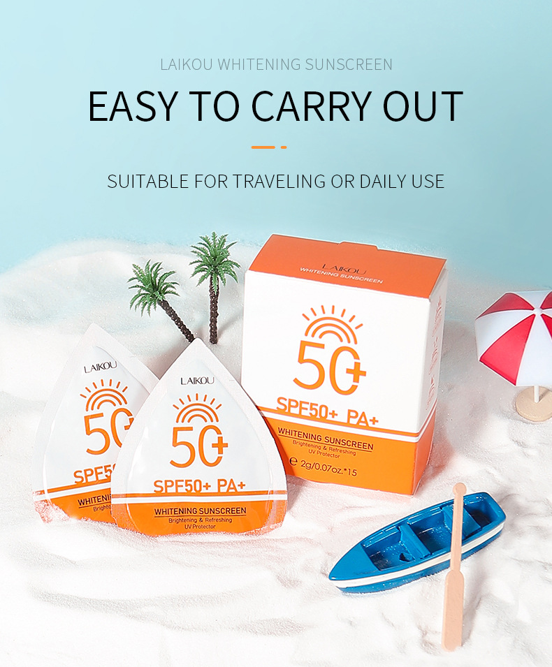 LAIKOU sunscreen 2g*15 Summer Cream Hydrating and Moisturizing Cross-border undefined
