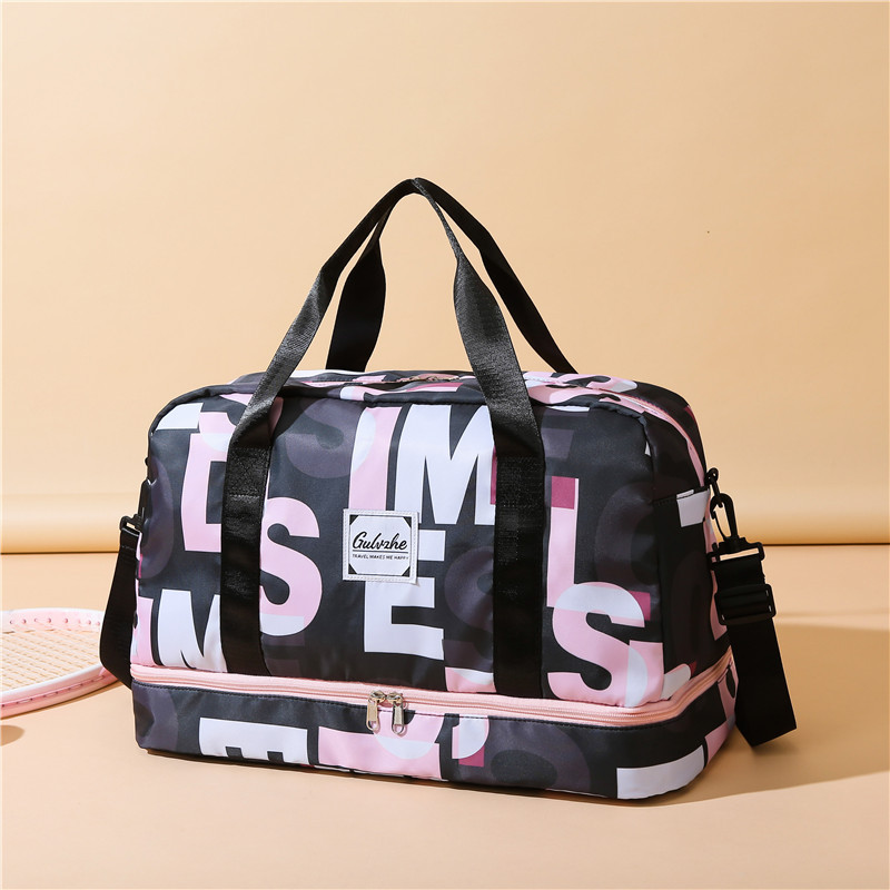 Travel bag large capacity luggage bag men's short-distance travel lightweight boarding bag student school clothes storage bag