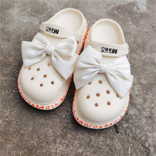 Little Red Book's same style bow-knot clogs, floral shoe buckles, fugitive princess fabric accessories, shoe decorations