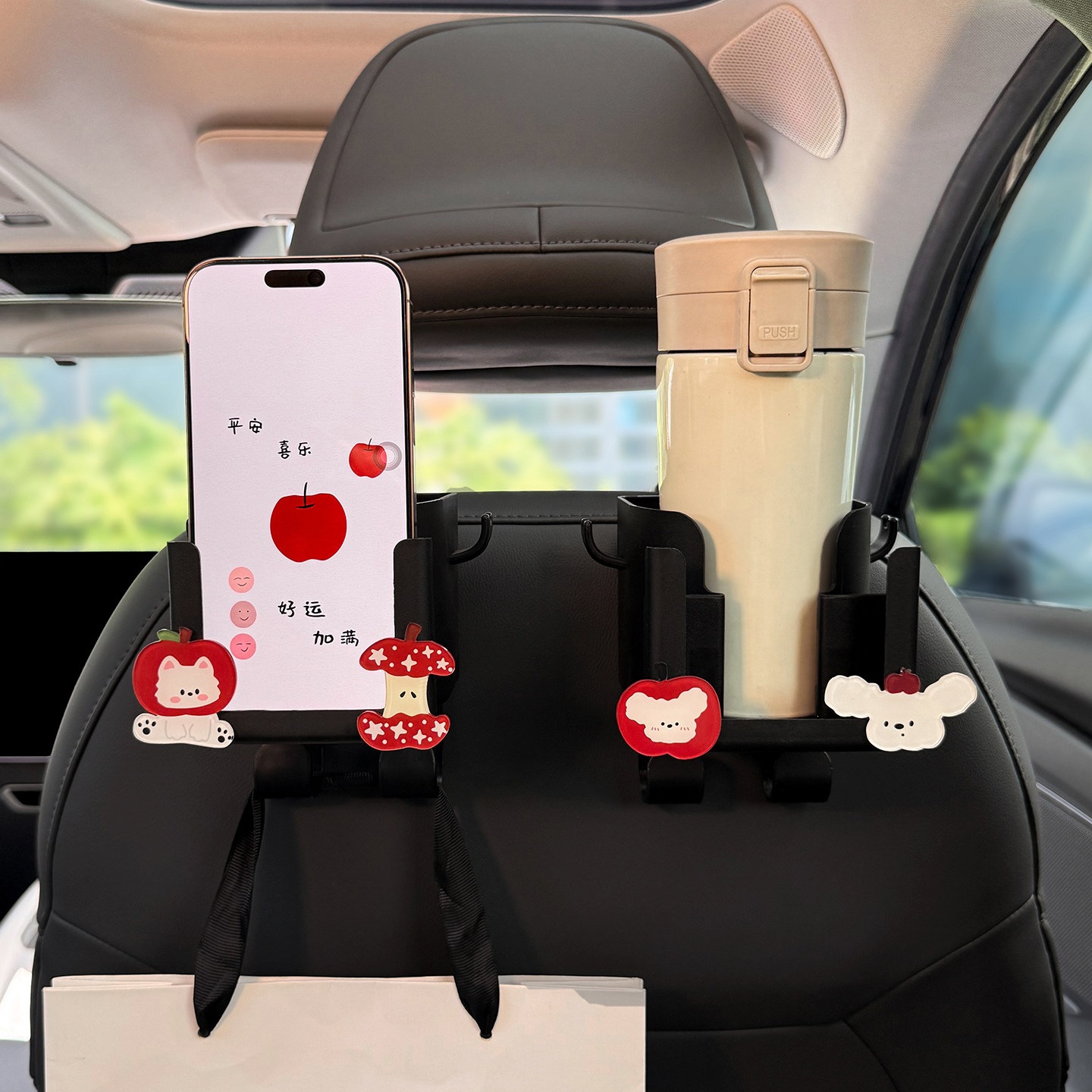 2026 New Model Car Hook Drink Cup Holder Multifunctional Storage Box for Car Seat Back Cute for Women
