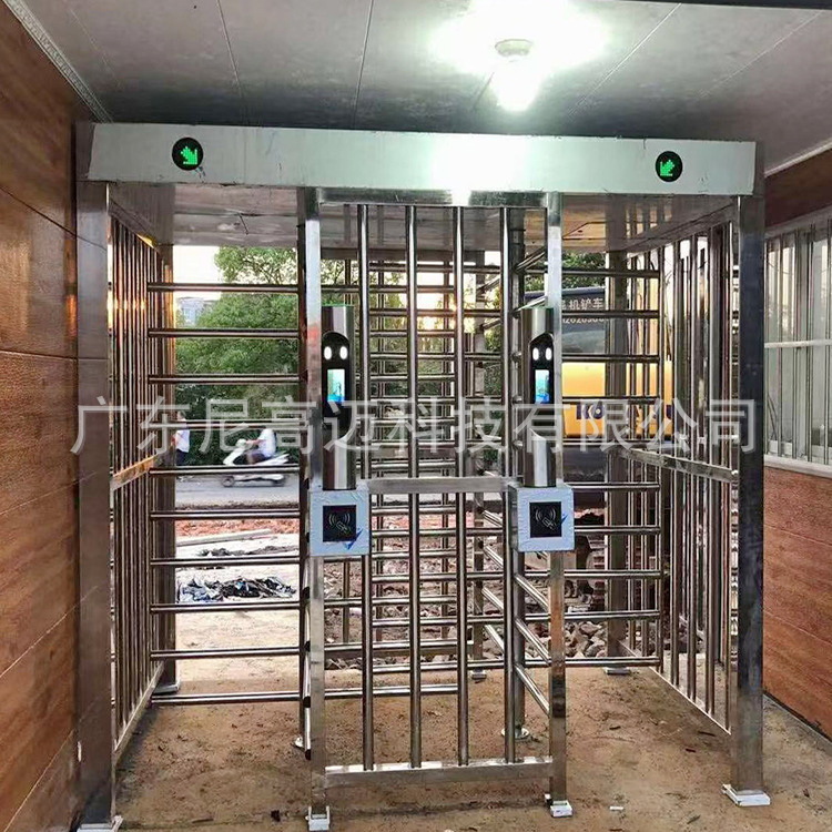 工厂直销旋转双向门 不锈钢全半高转闸 车站景区工地手推电动转轴