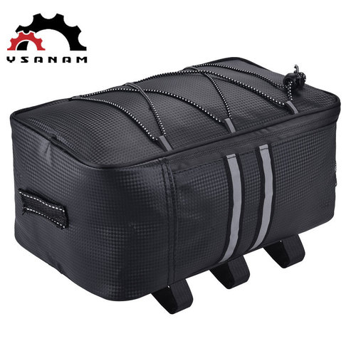 YSANAM driving bag rear seat bag electric vehicle hanging storage storage box bicycle rear shelf pannier bag waterproof