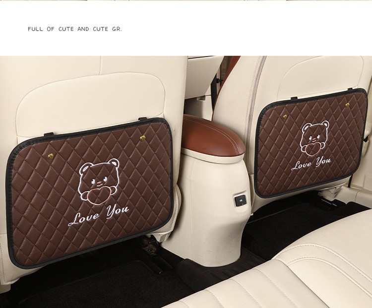 Car Anti-Kick Mat, Newly Upgraded Seat Back Storage Bag, Car Child Seat Back Hanging Bag, Storage Box, Car Interior Supplies
