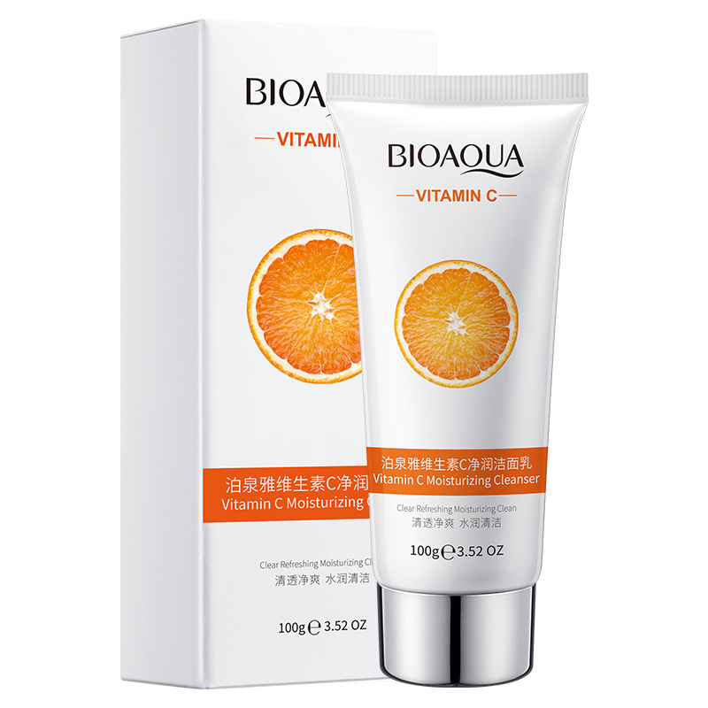 Poquenya Vitamina C Limpieza Facial Limpieza Profunda Hidratación Facial Limpieza Facial Loción Facial Cream Set