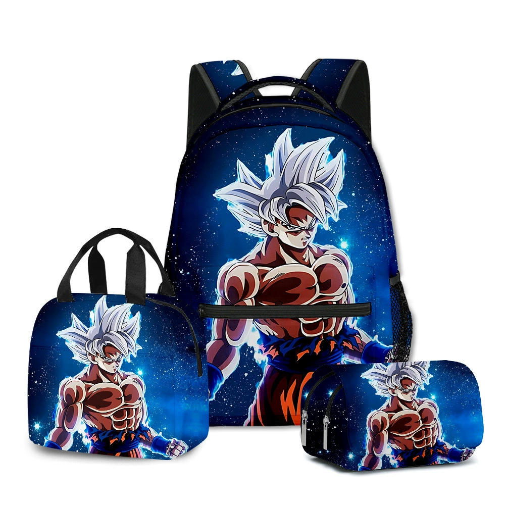 (Кросс‑бордерная торговля), Dragon Ball, школьный рюкзак для учеников начальной школы, рюкзак, пенал, набор, 3D, новая коллекция, набор из 3 предмета