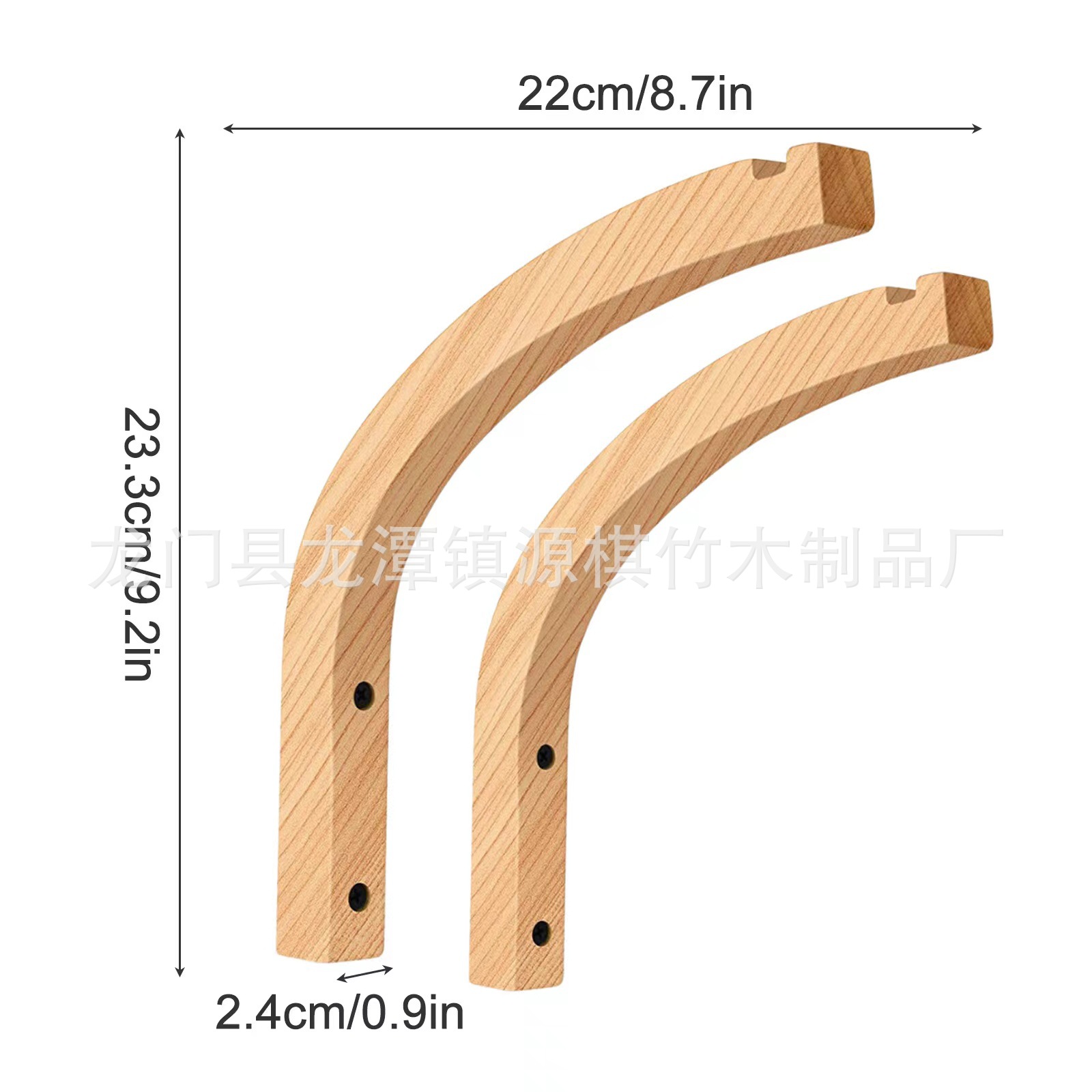 Gancho de madera maciza creativa abrigo de pared interior y sombrero gancho de madera gancho de pasillo gancho de almacenamiento simple suministro de gancho de abrigo