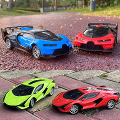 Cross-border children's toys four-way remote control car RC sports car charging simulation steering wheel gravity induction street stall man wholesale
