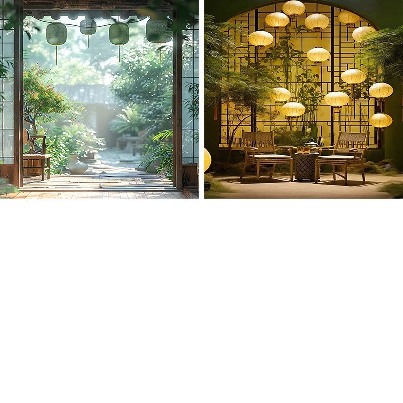 Paño de fondo de transmisión en vivo Nuevo estilo chino sala de transmisión en vivo pared de fondo diseño de escena tridimensional 3d accesorios de fotografía sentido avanzado