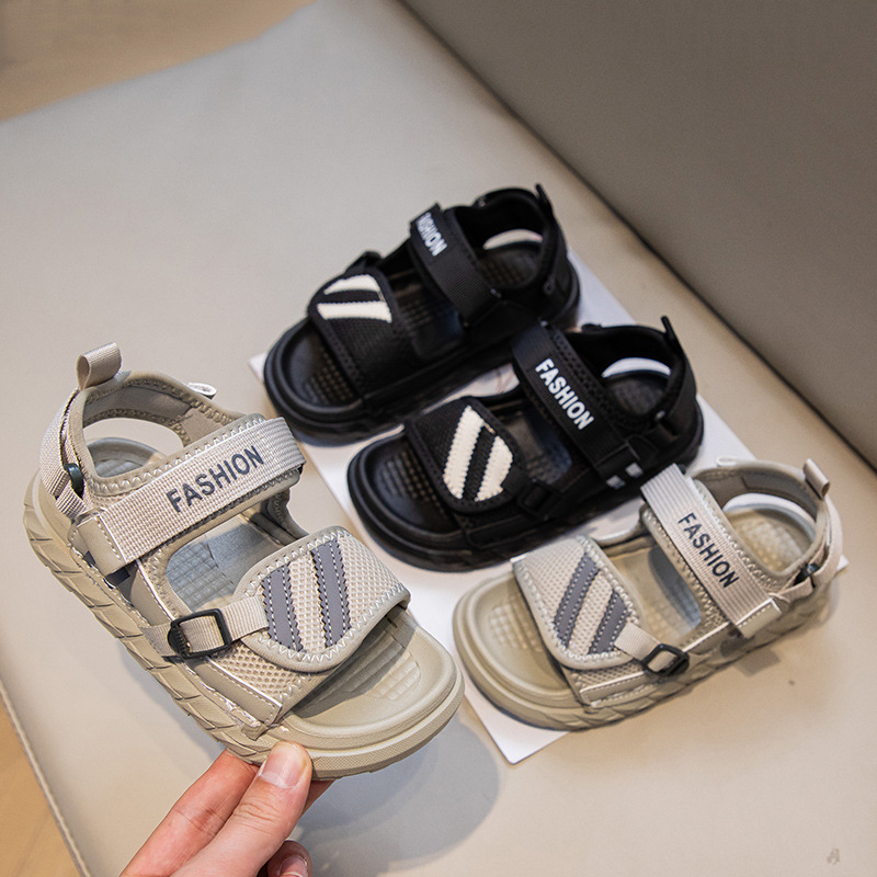 Children's Sports Sandals 2025 Summer New Style Boys' Baby Beach Shoes Girls' Non-Slip Soft Bottom Summer Shoes