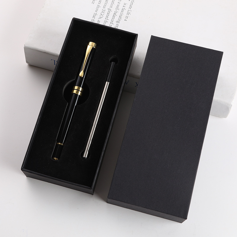 Juego de alta calidad rojo regalos de negocios metal bolígrafo de firma bolígrafo personalizado logotipo publicitario bolígrafo neutro