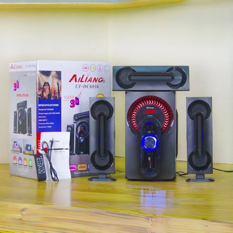 UF-DC6036 3.1 multimedia home audio system DJ subwoofer desktop speakers UF-DC6036 3.1 multimedia home audio system DJ subwoofer desktop speakers