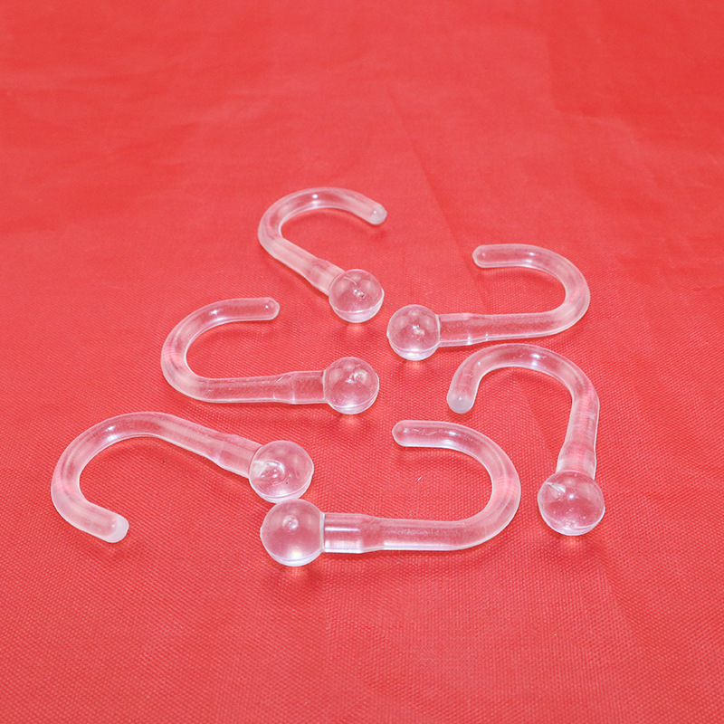 厂家定制塑料吸盘挂钩 pvc透明铆钉挂钩吸盘问号钩子厂家定制