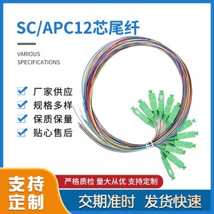 Hot Selling Good Goods High-looking color fiber SC/APC12 core pigtail durable quality guaranteed fast delivery