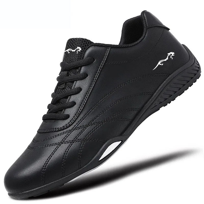 2024 zapatos de hombre, zapatos deportivos de primavera y otoño, zapatos blancos impermeables de cuero de suela suave para hombre, zapatos de viaje de ocio para correr antideslizantes