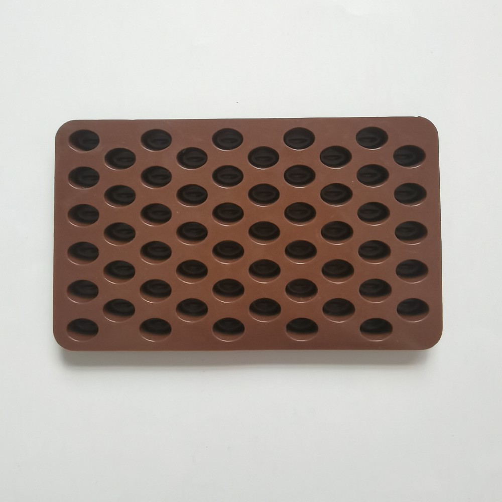 Silicone 55 granos de café 321 molde de chocolate helado gelatina pudín jabon molde de pastel herramientas de horneado