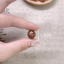 天然桃核雕刻小桃篮精打磨儿童孕妇随身携带护身diy编织小垒德株