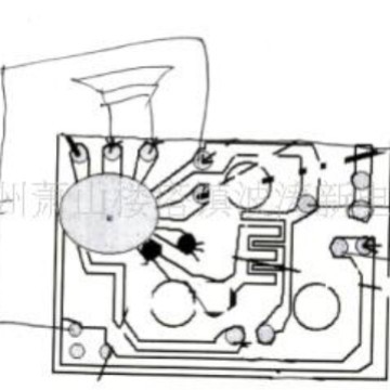 IC波涛新元件厂 供应音乐芯片牛叫--挤压式板COB上面有三个定位孔