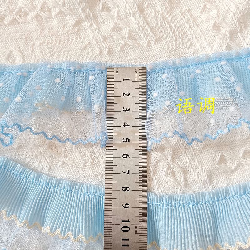 5.5cm二重シワレース手作りdiyロリータjkスカート人形木耳布芸補助材料