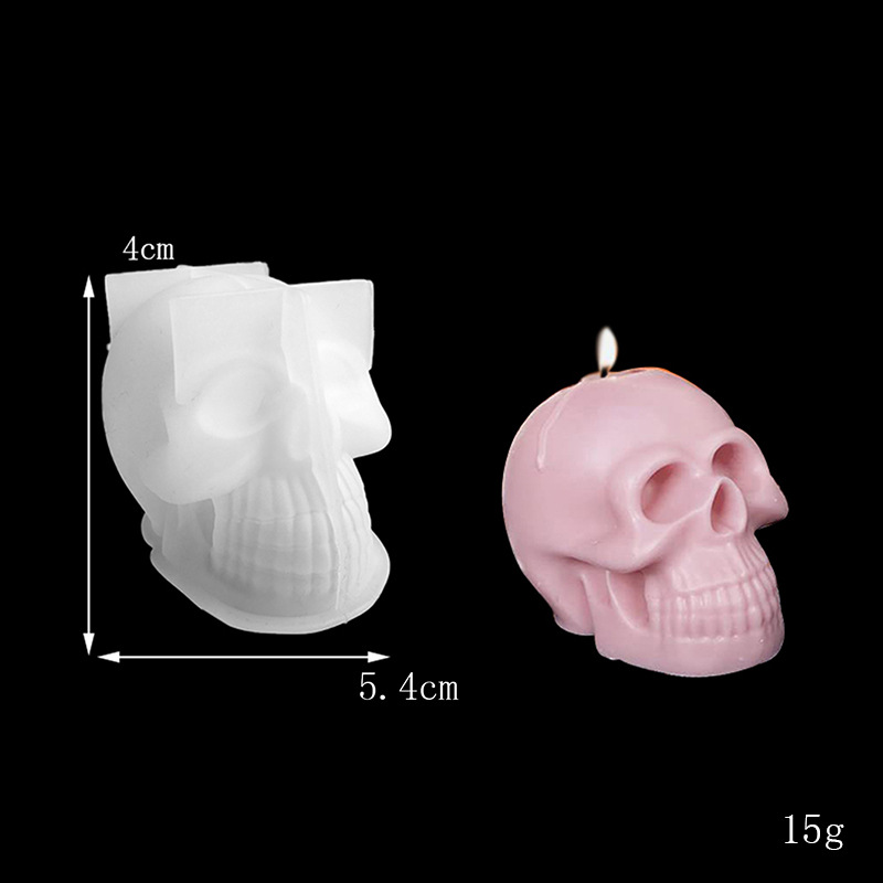 1 Set Quantity Halloween Casual Elegant Skull Silica Gel Kitchen Molds 1 Set
