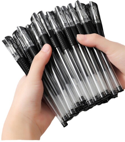 Wholesale European standard pen black bullet needle tip 0.5mm carbon pen water-based pen gel pen signature pen