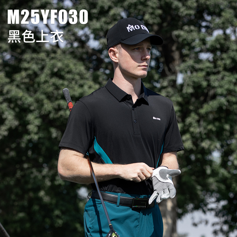 M25YF030-Áo đen [Cổ áo liền mạch/vải nhập khẩu Hàn Quốc/mềm mại và đàn hồi cao]