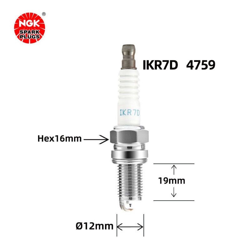 Ngk Iridium Platinum Spark Plug Ikr7D 4759 Is Suitable for Toyota Vios 2005-2008 1.3L/1.5L Burner Ngk Iridium Platinum Spark Plug Ikr7D 4759 Is Suitable for Toyota Vios 2005-2008 1.3L/1.5L Burner