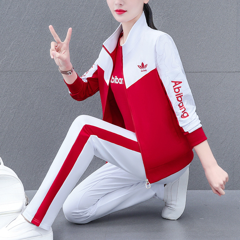 Sports suit women's spring and autumn 2024 New Fashion younger kindergarten clothes casual running square dance clothes group purchase Sports suit women's spring and autumn 2024 New Fashion younger kindergarten clothes casual running square dance clothes group purchase