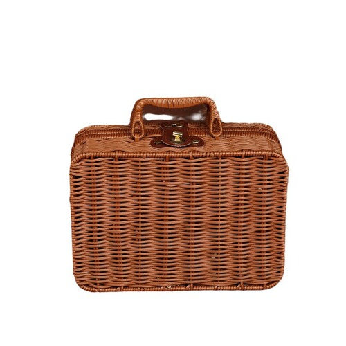 Reinforced Iron Frame Woven Gift Box Handheld Gift Box for Mid-Autumn National Day Dragon Boat Festival Christmas Gift Packaging Box Woven Gift Box