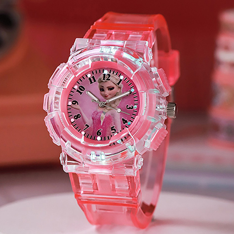 New Student Children's Watch Wholesale Plastic Frozen Luminous Quartz Watch Cross-Border E-Commerce Dropshipping