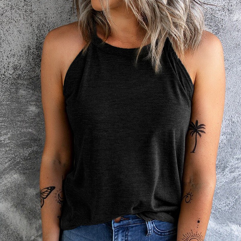 2026 Spring/Summer Temu Cross-Border Amazon European and American Women's Fashion New Style Camisole Sleeveless Base Shirt for Women