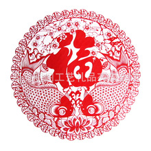 陕西民间手工艺术品新春款窗花剪纸单张红彩色厂家批发支持定制