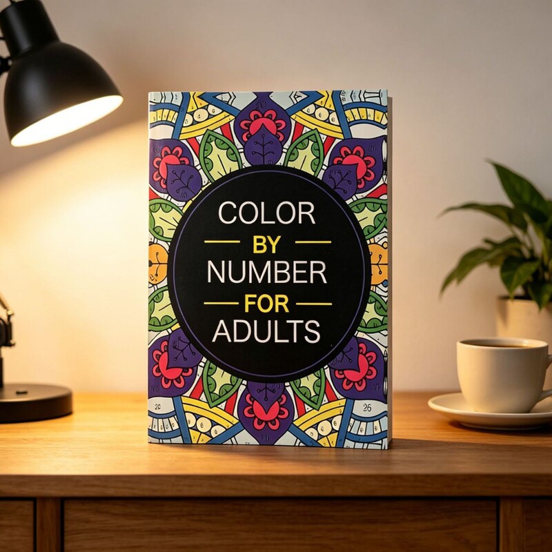 Color by Number for Adults: a Stress-Relieving Creative Coloring Book for Adults