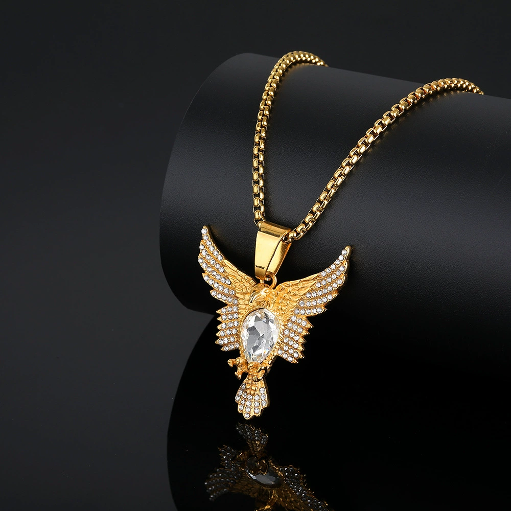 Pendant stainless steel hip-hop style, brand necklace, European style, punk style, wholesale