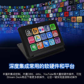 可视化键盘/自定义键盘/stream deck/桌面控制台/麦克风控制台/