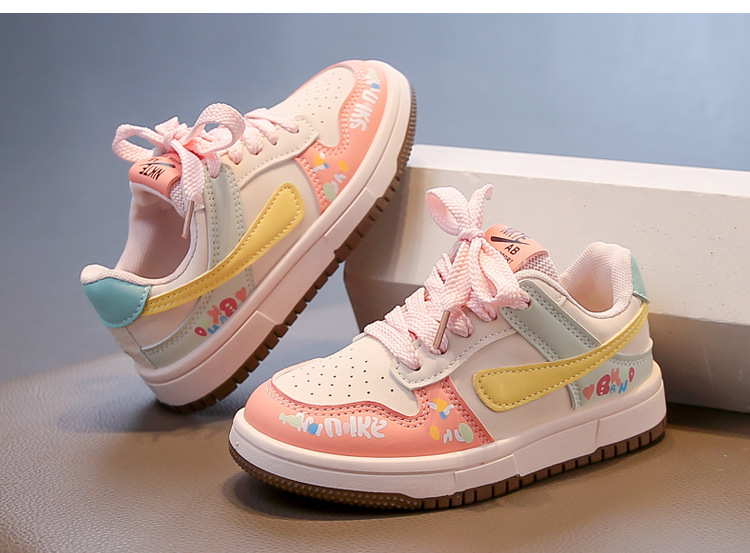 Modische Kindersneaker Für Mädchen Mit Klettverschluss Und Sohle_voghion.com