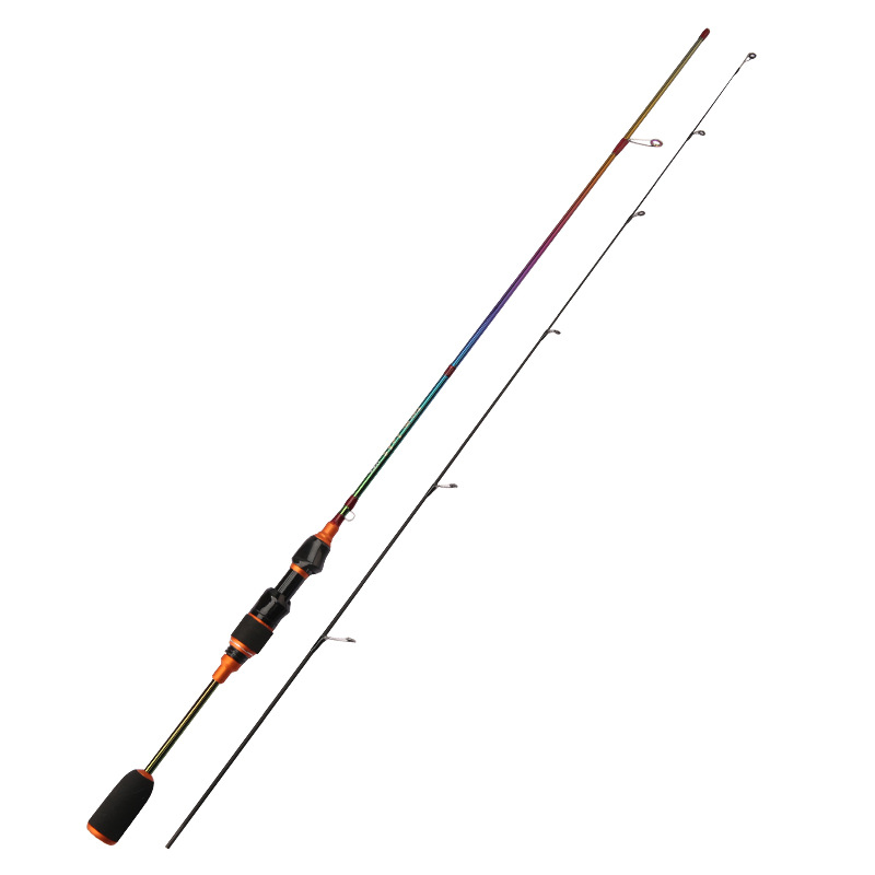 Tira blanca colorida boca de caballo Rod UL mango recto mango de la pistola de carbono ultraligero Luya Rod traje sólido boca de caballo Rod micro Rod