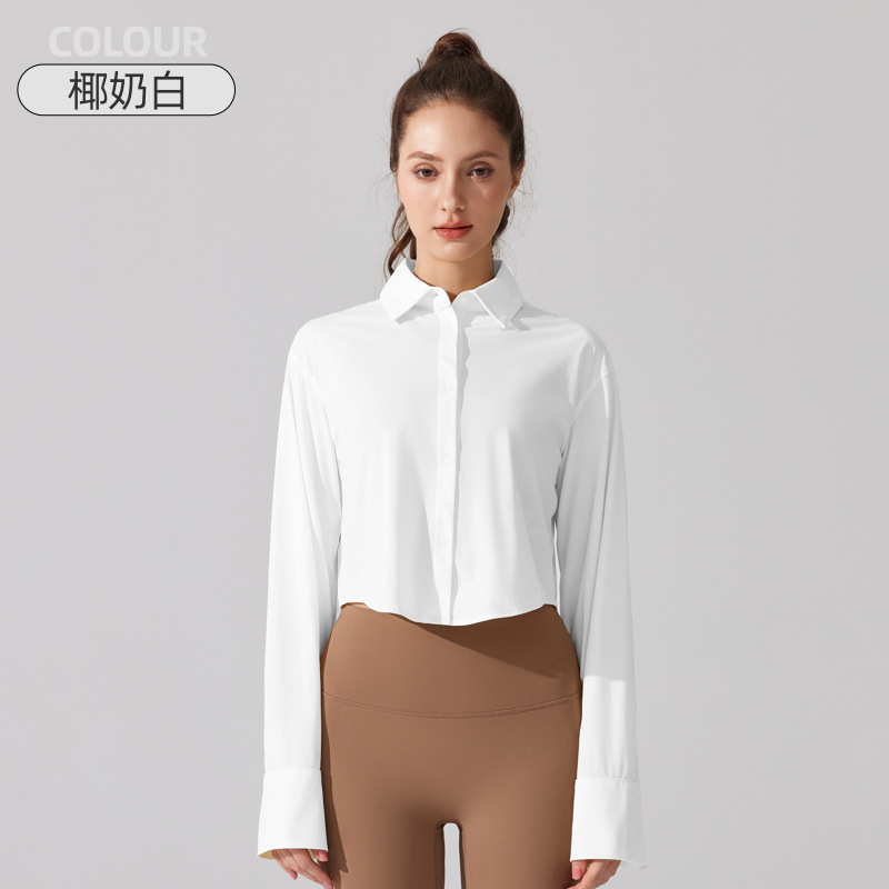 Camisas anti-UV transfronterizas europeas y estadounidenses al aire libre chaqueta de hielo frío deportivo casual chaqueta delgada transpirable image 10