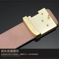 ロバのブランドのベルトの男性の逸品のアルファベットは外国貿易の百合のファッションのベルトの男性の本革の牛革の韓国版を掛けます。