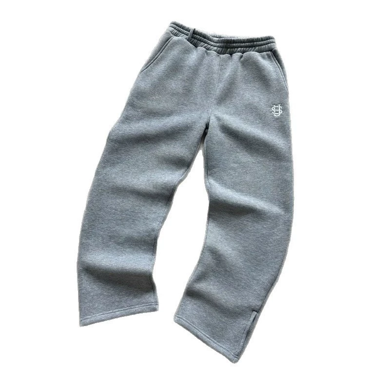 Повседневные брюки unisex, молния, хип‑хоп стиль, европейский крой с вышивкой