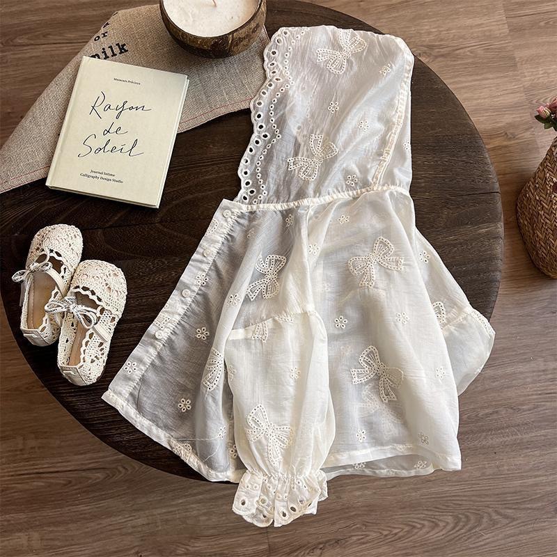 Mori ropa de protección solar para niñas verano 2025 nueva chaqueta para niños estilo delgado seda de hielo bebé femenino ligero estilo occidental