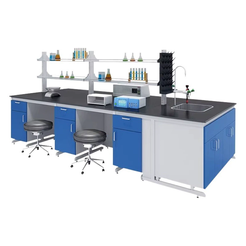 Лабораторный стол лабораторный верстак цельностальной центральный стол Школьный испытательный стенд лабораторный стол Больничная лабораторная консоль